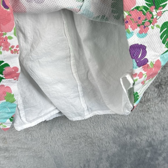 Janie and Jack Dress Girls 8 Floral Bow Sleeveless Button Back Cotton Easter - Picture 8 of 9